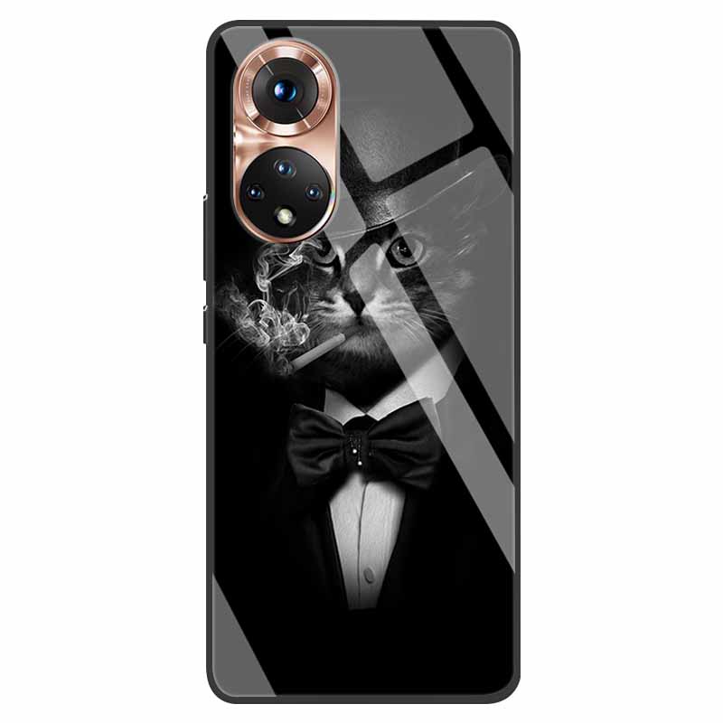 Роскошный чехол для Huawei Honor 50 Чехол Закаленное Стекло Чехол для Телефона Huawei Honor 50 Honor50 6.57" Coque Сумка Модный Бампер