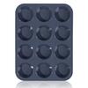 Large Silicone Muffin Pan, Cake Pan, Nonstick, 12-Cavity Muffin Pan, Baking Cups, Cake Mold, Kitchen Tool, Easy To Clean, Gray