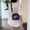 Tote Women's Handbags Embroidery Elephant Bag Bags Bohemian Women Shoulder Crossbody Bag Soft PU Leather Wide Butterfly Strap