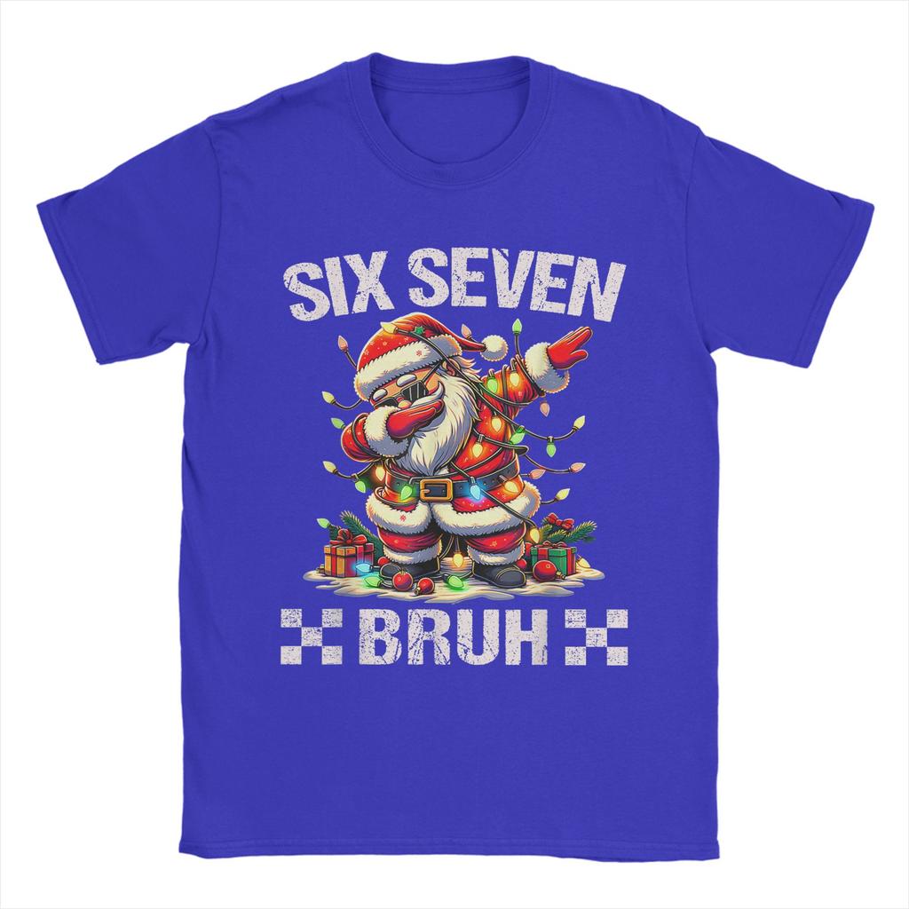 67 Six Seven Burh Funny Christmas 6 7 Meme T-Shirt Summer Cotton T Shirts For Male Hippie Pattern Tshirt Short-Sleeve Clothes
