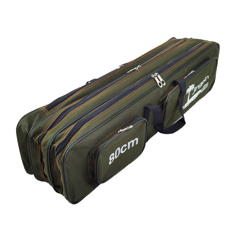 Утолщенная 3-слойная сумка для удочки 80/90/100/120 см, противоизносная сумка для рыбалки, парусиновая трехслойная рыболовная снасть, сумки для рыбалки