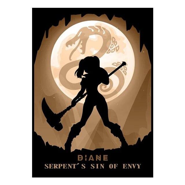 Аниме-настенные принты, силуэты, стили, постеры, холсты, комнатные картины и украшения, настенные росписи для современного домашнего декора