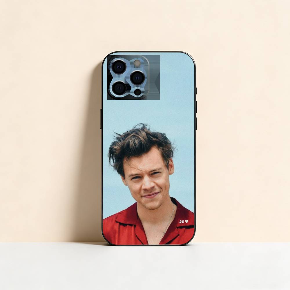 Чехол для телефона H-Harry S-Styles Для iPhone 17, 16, 15, 14, 13, 12, 11 Plus, Pro Max, Другие Мягкий черный чехол