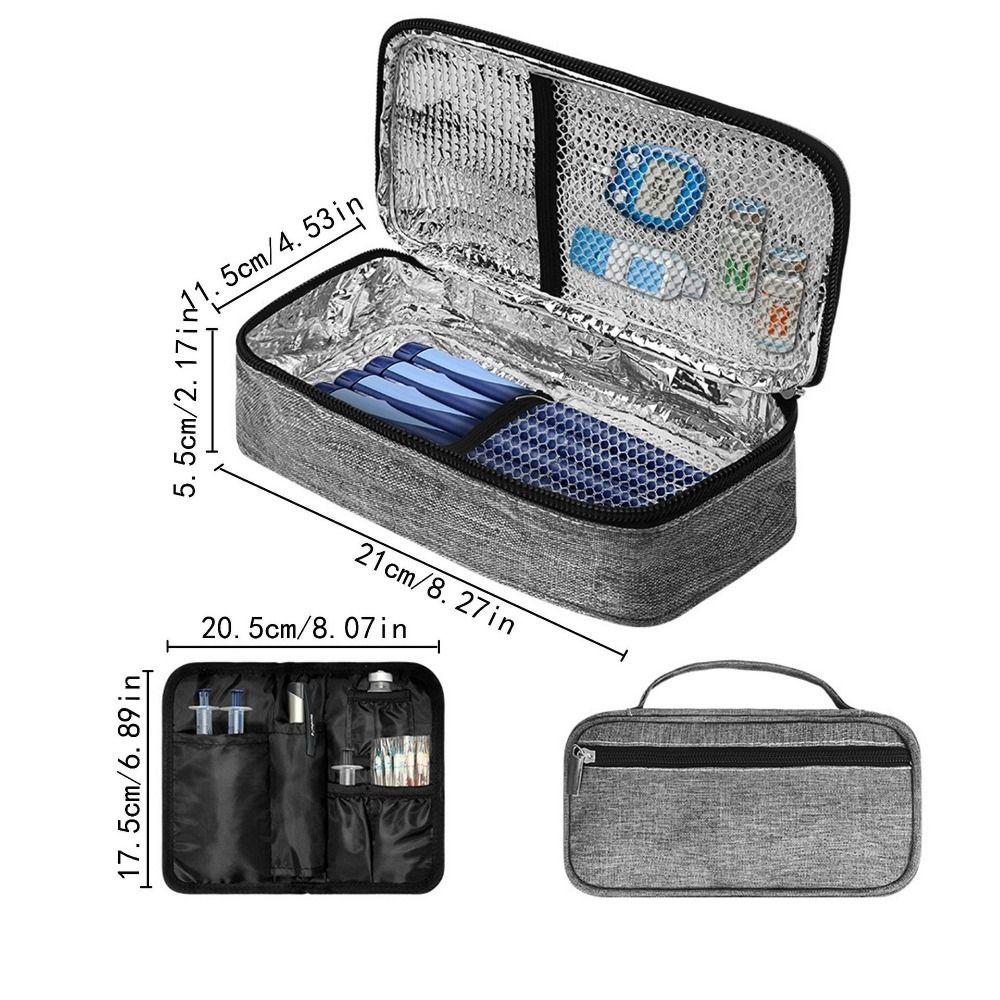 Lightweight Insulin Cooling Bag Wear-resistant Washable Insulin Carry Case Waterproof Medicine Storage Bags Office