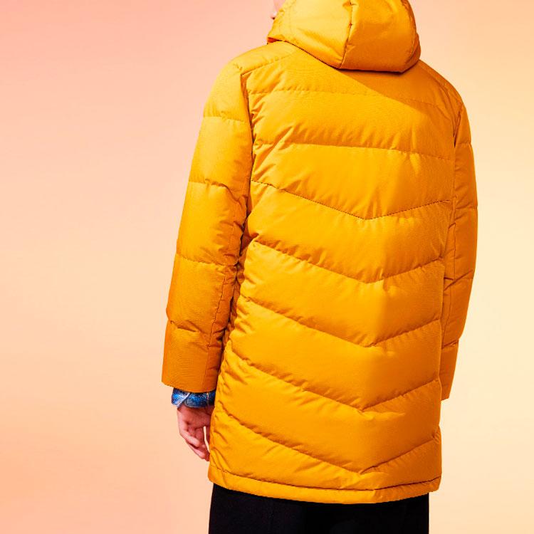 Anta Баскетбольная серия, теплый пуховик средней длины, мужская верхняя одежда, желтый 15941973-1