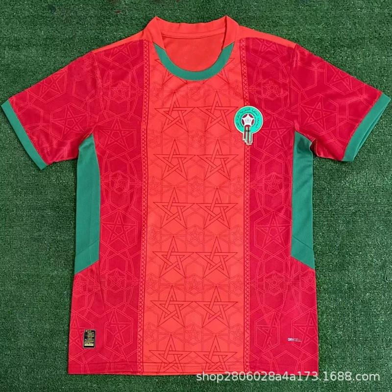 Mens Football Jersey 2025-2026 Morocco Home Away Fan Edition Short Sleeve Soccer Shirt Adults Sportswear