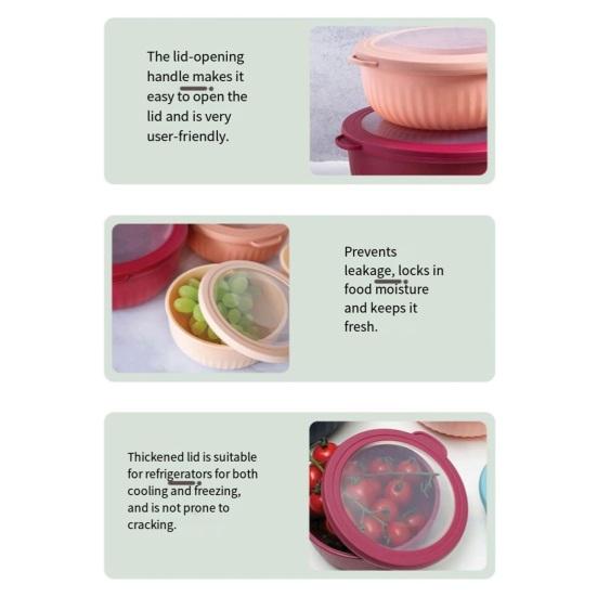 4 шт. контейнер для еды с герметичной крышкой, салатный контейнер для свежести, контейнер для риса и лапши для супа, овсянки, рамена, для кемпинга, общежития