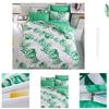 Ultra-soft Tropical Leaf Quilt Cover Doona Cover Duvet Cover Bedding Set Single Double King
