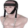 Head Muscle Strength Harness for Weight Training Head and Neck Training Headband with Adjustable Steel Chain and Strap