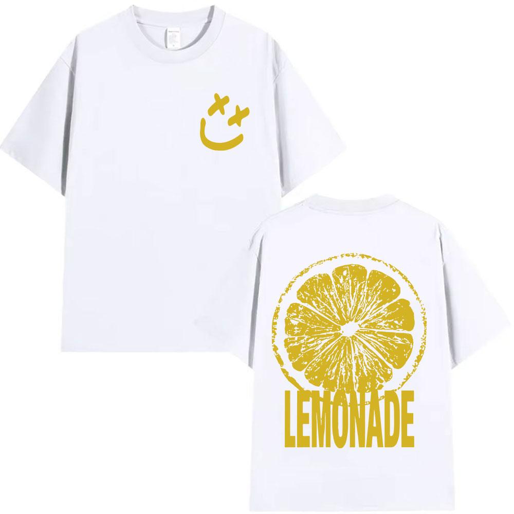 Louis Tomlinson Lemonade Tour Mens and Womens Harajuku Fashion 202526 Summer Pure Cotton Printed Tshirt