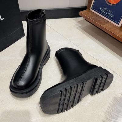 Женские ботильоны на плоской подошве, брендовые кожаные туфли на платформе и высоком каблуке 2025 года, трендовые готические зимние новые ретро-удобные мотоциклетные ботинки Botas De Mujer