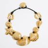 BIMBA Y LOLA Matte Gold Shell Necklace B245AIU015GOF