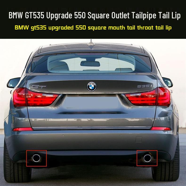 Compatible Exhaust Pipe Opening Modification for BMW 5 Series GT535/GT550 - Round/Square Tailpipe Rear Diffuser F02