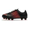 Puma Tacto FG/AG Искусственная трава Круглый носок Шнуровка Низкий верх Детские футбольные бутсы Детские футбольные бутсы Черный Розовый 106310-08