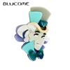 2023 Fashion Acrylic Cyan Gentleman Brooch Ladies Exaggerated Cartoon Cute Badge Lapel Brooch Jewelry Gift Wholesale