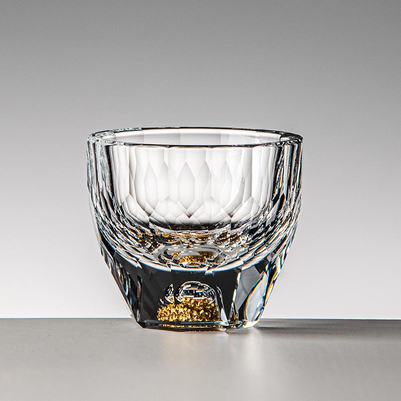 50 мл Роскошный бокал для вина с золотой фольгой Креативные подарки Алмазная живопись Бокал для виски Бокал для бренди Водка Посуда Стеклянный Прозрачный стопка