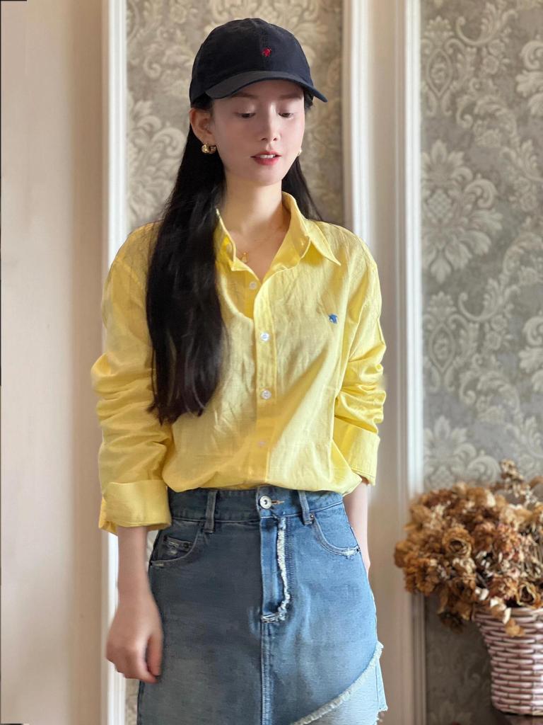 RL Ralph Lauren Хлопковая рубашка-поло с длинным рукавом и логотипом Small Pony для защиты от солнца - Мужская и женская коллекция Весна/Осень.