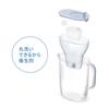 BRITA Water Filtered Water Japanese Includes 3 Liquery MaxtraPro Hot Drink Cartridges Filter, Jug-Style, Capacity 1.15L (Total Capacity 2.2L)