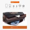 Retro Vintage Style Balck Brown Leather Crossbody Shoulder Bags For Women Casual Shopping Small Bag With Multi-Pockets