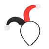 Adult Children Color Matching Clown Horn Hair Hoop Cloth Wrapped Headband Halloween Christmas Costume Cosplay Party