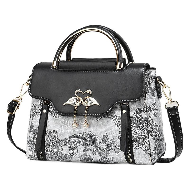 Новая модная сумка с цветным принтом из искусственной кожи, водонепроницаемая, вместительная, сумка через плечо, темпераментная сумка через плечо для поездок на работу