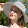 Унисекс дышащая панама-ведро с сетчатой вставкой, летняя шляпа для защиты от солнца, легкая уличная кепка для работы, путешествий, походов
