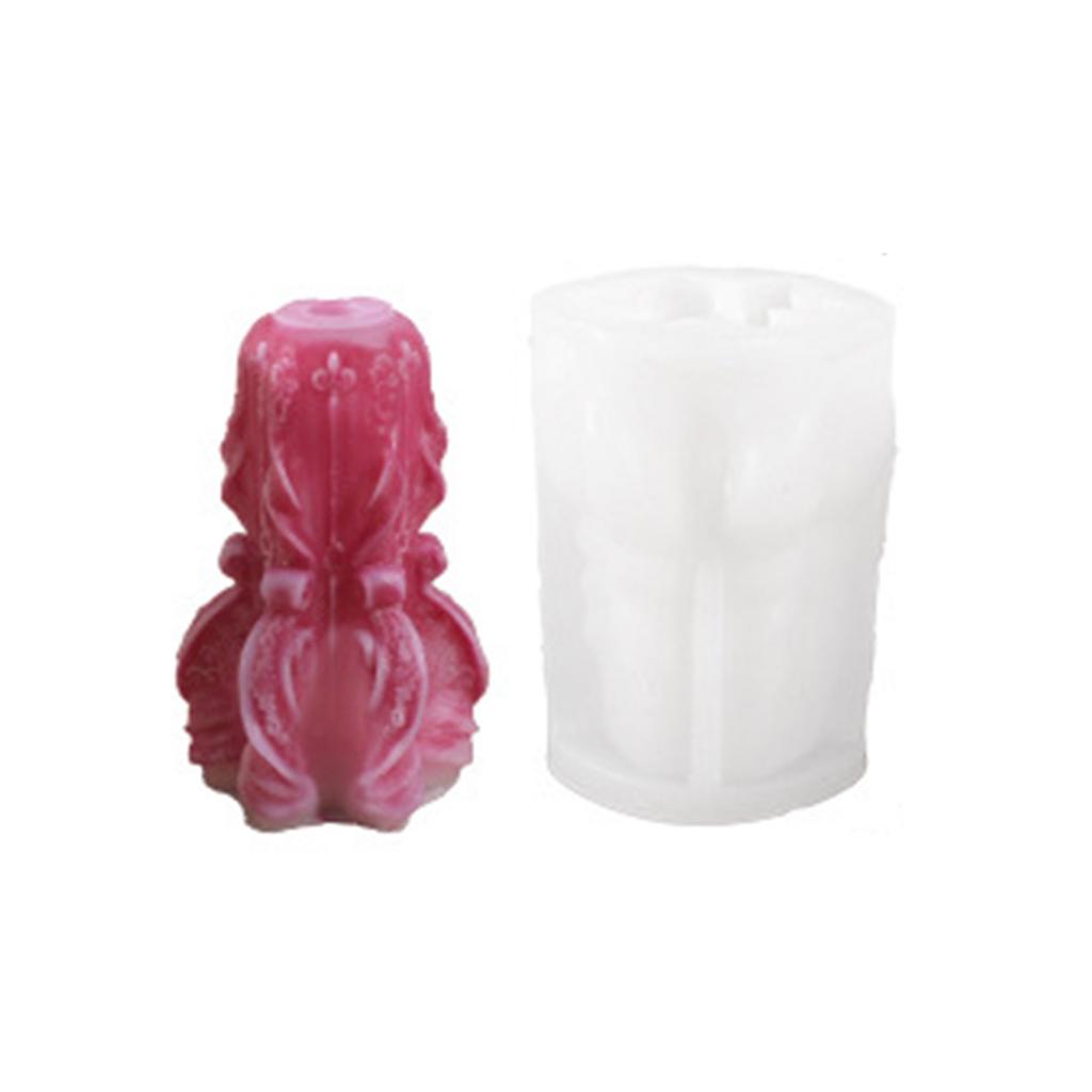 3D Flower Candle Silicone Mold Non-stick Easy To De-mold for DIY Candle Soap Plaster Ornament Cake Fondant Chocolate