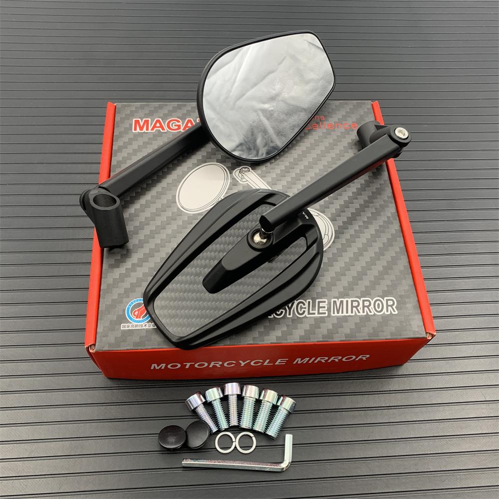 Для мотоцикла Ducati Scrambler Diavel/Carbon/XDiavel/S MONSTER, зеркало заднего вида из настоящего углеродного волокна, реверсивное