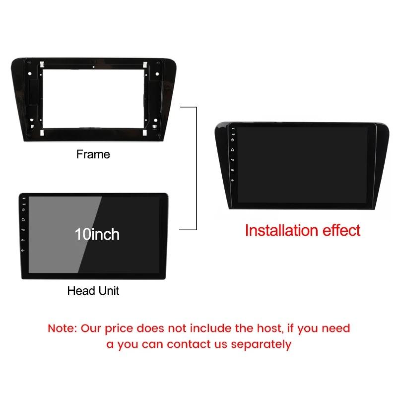10-дюймовая рамка автомобильного радиоприемника для Skoda Octavia 2013 2014 2015 2016 2017 2018 стерео BT плеер рамка плата адаптер монтажный комплект Android