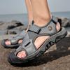 Горячая распродажа Летние мужские сандалии Уличные Большие размеры Мужские пляжные сандалии Уличные Пляжные Дышащие Мужская обувь Модная Мужская обувь