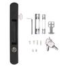Sliding Door Lock Black Copper Zinc Alloy Lock Furniture Hardware for Balcony Door