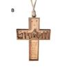 Yousheng Christian Nativity Ornaments Wooden Christmas Tree Religious Decorations Faithful Bible Verse Ornaments Christian Gifts