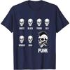 Punk Rock Skull with Mohawk for Punk Rock Fans and Punks T-Shirt
