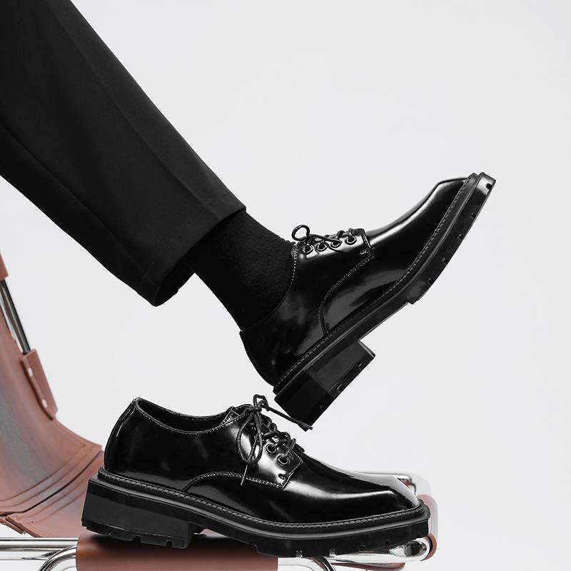 Fashion Luxury Business Oxford Leather Shoes Men Breathable Rubber Formal Dress Shoes Male Office Wedding Flats Footwear Mocassin Homme