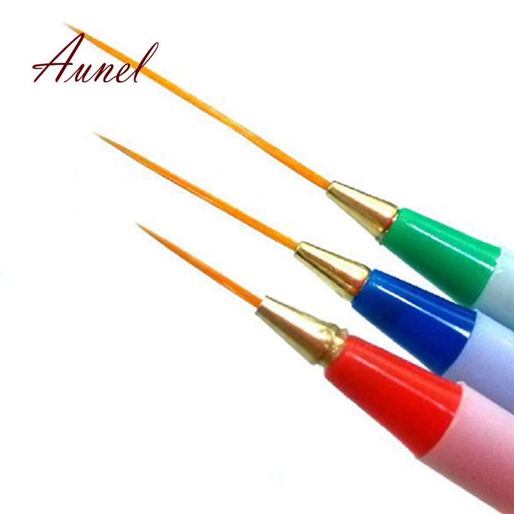 Vogue 3 шт./компл., тонкий лайнер для дизайна ногтей, декор, живопись, рисунок, кисть для ручки «сделай сам»