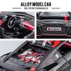 1:Масштаб 24 R8 V10 A8 Сплав Игрушечная Модель Спорткар Высокая Симуляция Инерционный Звук и Свет Транспортные Средства Игрушки для Детей Подарки