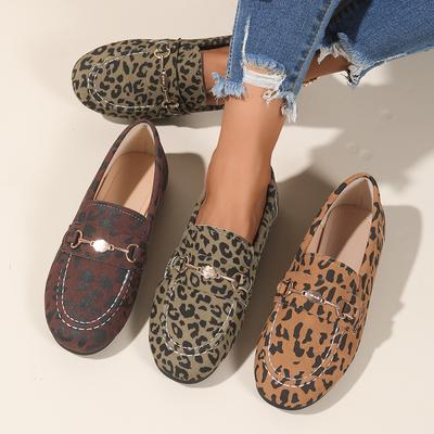 Модные женские балетки Модные леопардовые лоскутные слипоны Лоферы Обувь Женские Новые Повседневные Кроссовки Большого размера Женские Удобные Дизайнерские Туфли