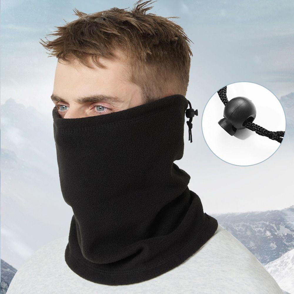 Windproof Motorcycle Face Mask Plush Half Face Mask Outdoor Balaclava Skiing