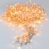 Guirlande Fixe Mini-Light - 120 Ampoules - Blanc Chaud - Câble Transparent - 12m