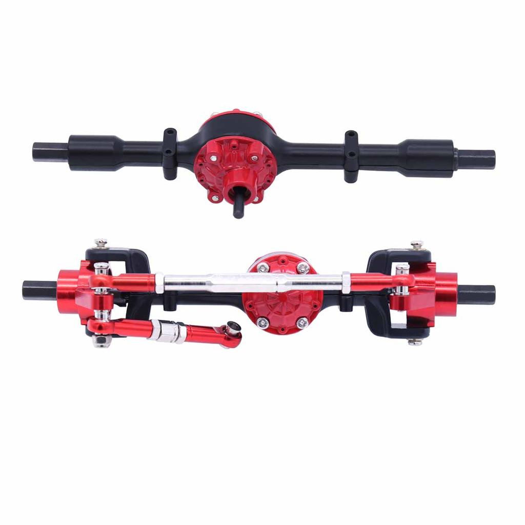 WPL Metal Front and Rear Axle Set for WPL C14 C24 C34 C44 B14 B24 1/16 RC Car Upgrades Parts Accessories