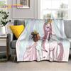 Мечтательная балерина, фея, лебедь, единорог, мультяшное одеяло, мягкий плед для дома, спальни, кровати, дивана, пикника, путешествий, для детей