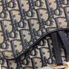 [Pre-Owned] Saddle Classic Monogram Removable Metal Chain Oblique Embroidery Fabric Saddle Bag - Very Good #IK1O9N