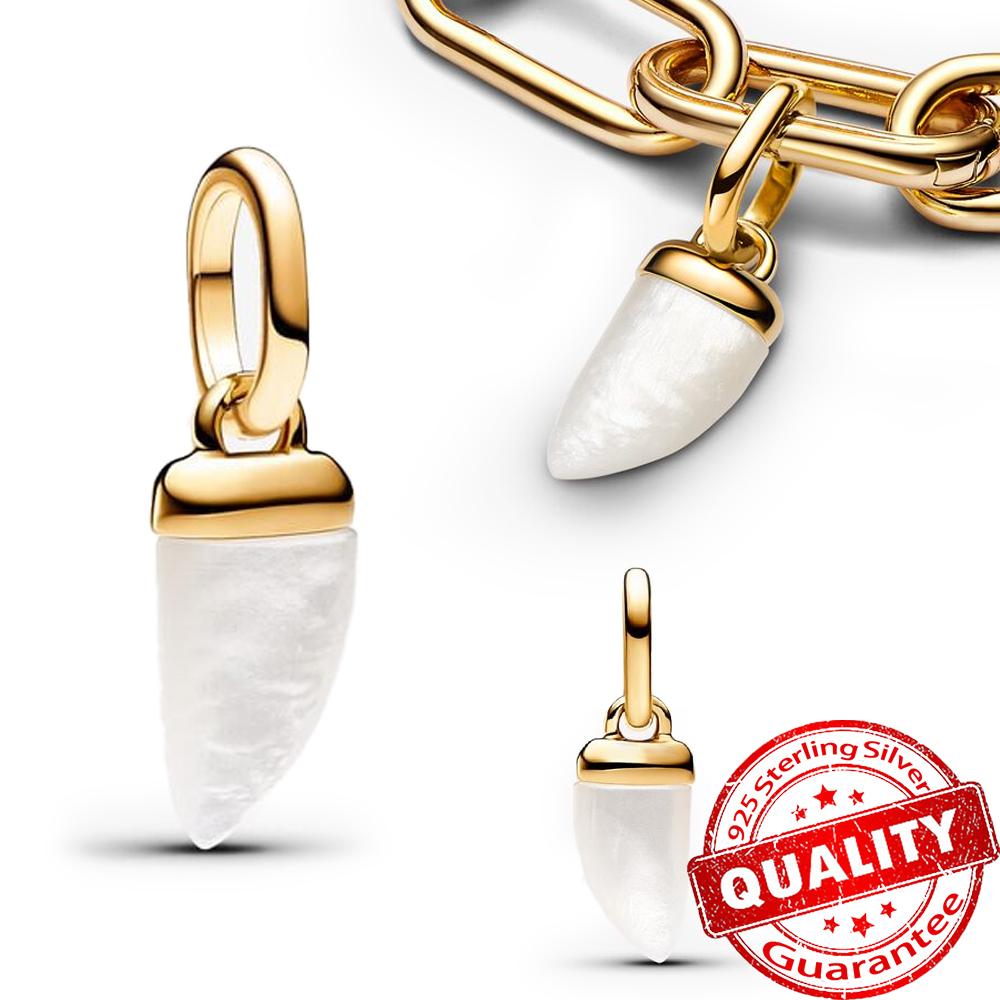 Классическое золотое проволочное сердце и сверкающий циркон из стерлингового серебра 925 пробы, подвеска-шарм "Ангел" для DIY-женского браслета, аксессуары для кулона