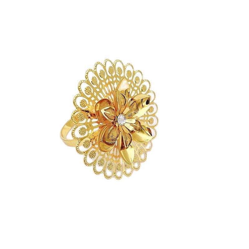 8pcs/lot New Flower Napkin Ring Metal Hollow Napkin Buckle Suitable for Wedding Holiday Party Table Decoration Supplies