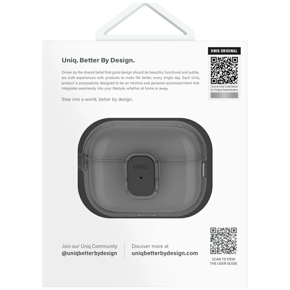 Etui UNIQ Glase Pro do AirPods Pro 2 - czarne