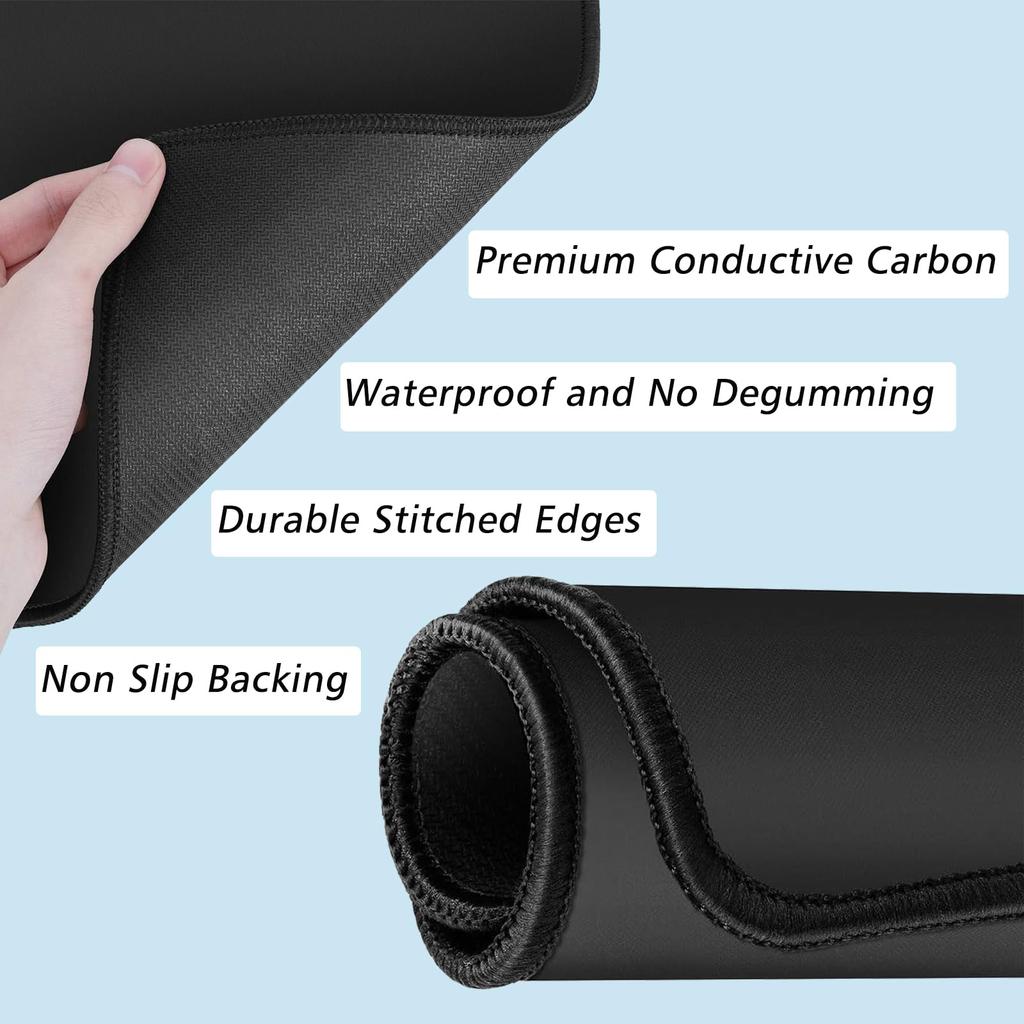 Grounding Mat Kit - Universal Grounding Mat (10 X 26.7) for Healthy Grounding Energy with 15' Straight Power Cord, Indoor Grounding