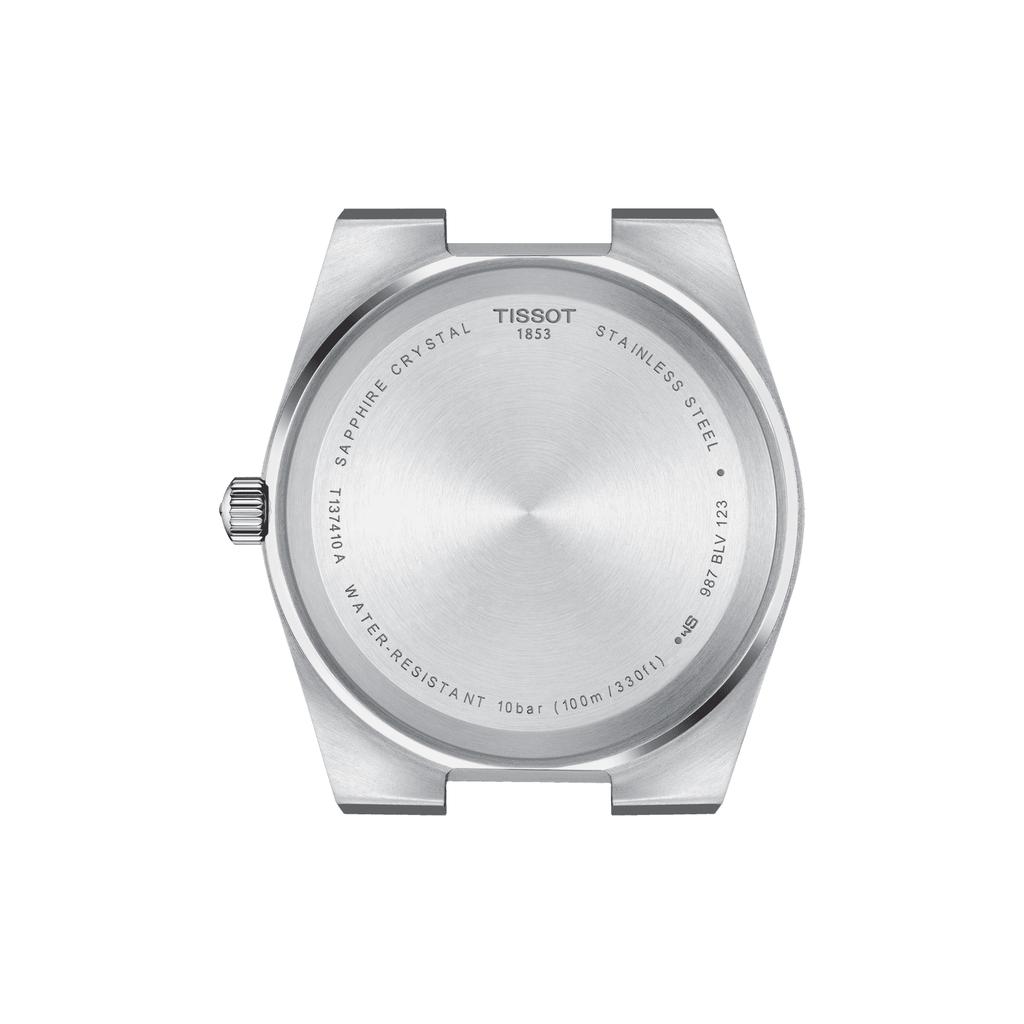 Tissot Мужские модные часы с кожаным ремешком и синим циферблатом T137.410.16.041.00