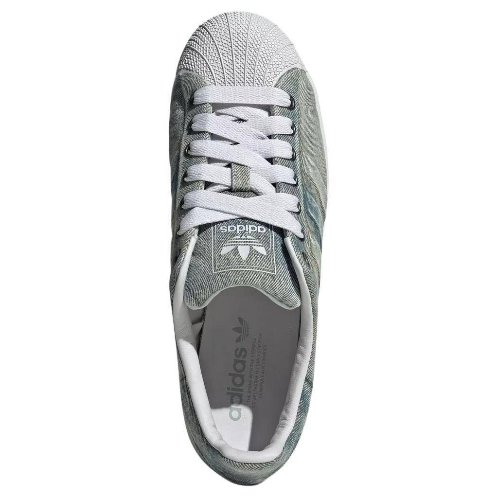 Adidas Originals Superstar 82 Classic Versatile Skate Shoes Unisex Sneakers Gray Blue JQ3239