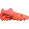 Puma Будущее Максимальный Комфорт Защиты от Ударов MG (Резиновые короткие шипы) Прочные футбольные бутсы Унисекс Футбольные бутсы Закатно-красные 107703-03