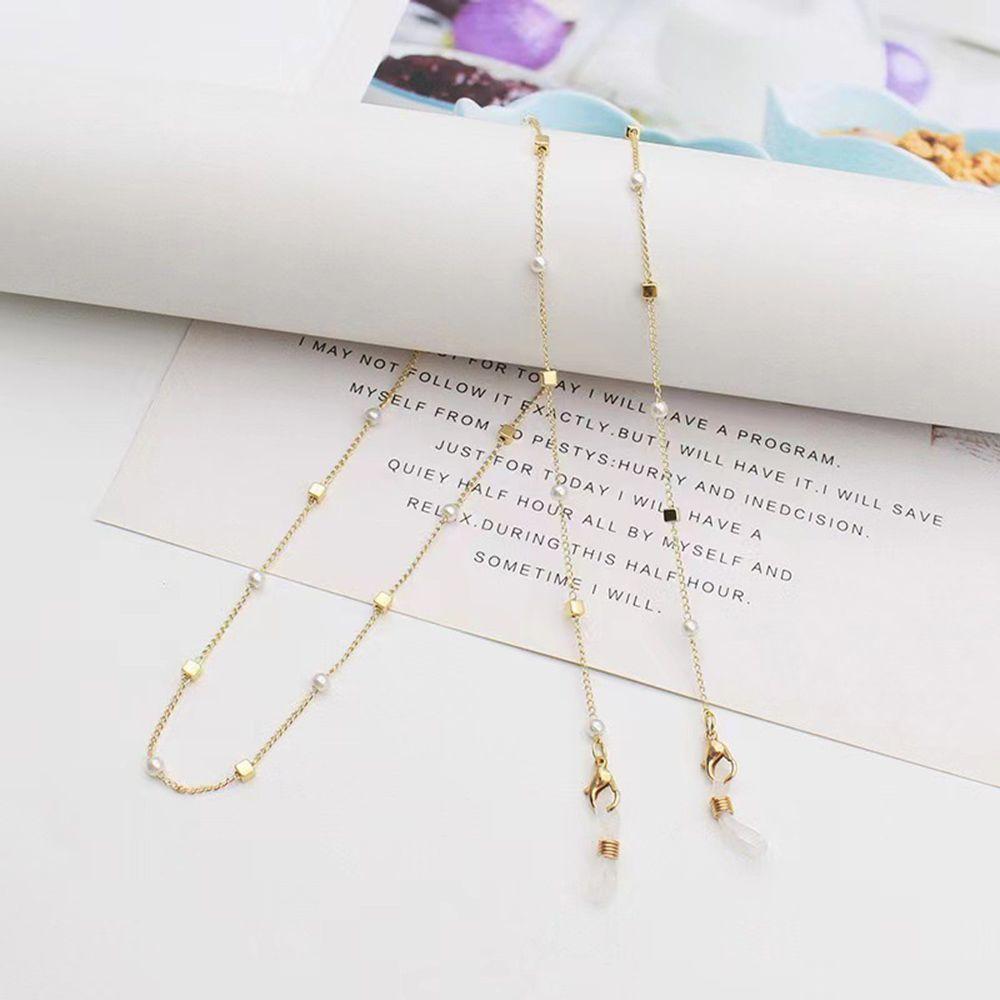 Цепочка Жемчужная Золотая Цепочка Халтер Цепочка для Очков Удлинитель для Маски Шнурок против Падения Цепочка для Маски